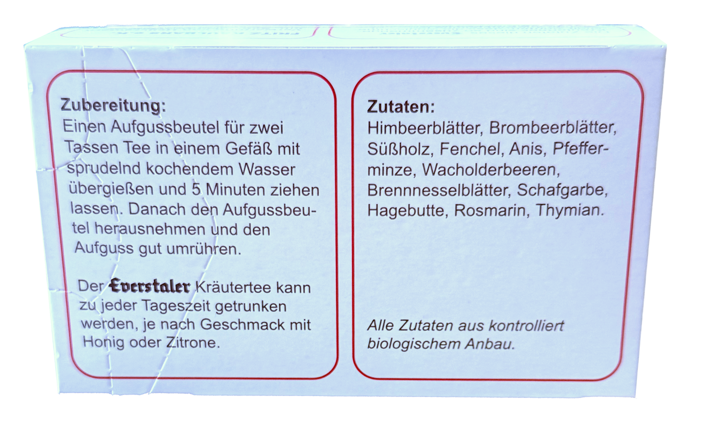 Tisane bio Everstaler Rez.n°23 en sachet infusion, 30g 